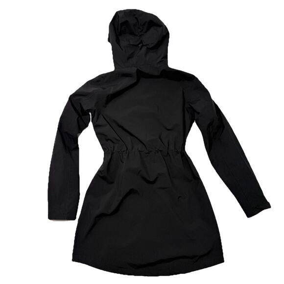 Canadiana Black Rain Jacket Weather Gear Light Wind RCGS X Womens Size XS - Picture 2 of 16